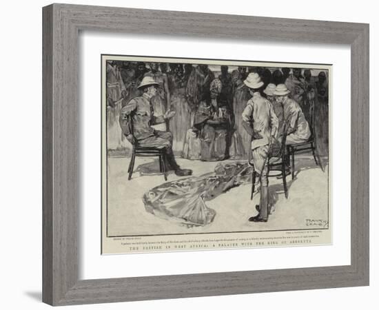 The British in West Africa, a Palaver with the King of Abeokuta-Frank Craig-Framed Giclee Print