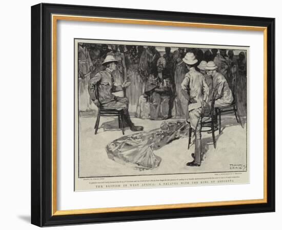 The British in West Africa, a Palaver with the King of Abeokuta-Frank Craig-Framed Giclee Print