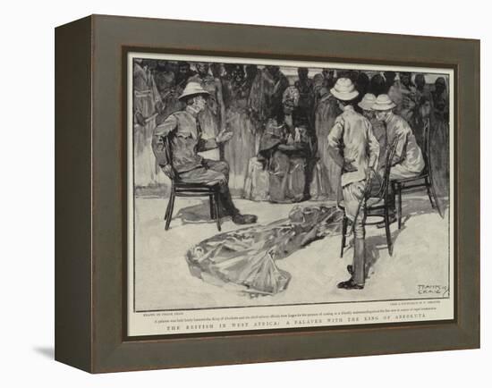 The British in West Africa, a Palaver with the King of Abeokuta-Frank Craig-Framed Premier Image Canvas