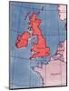 'The British Isles and France, Belgium and Holland at Noon in mid-summer', 1935-Unknown-Mounted Giclee Print