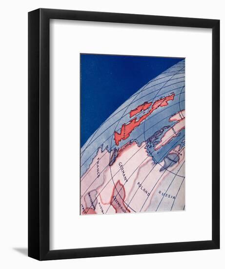'The British Isles and Northern Europe at 6am on mid-summer day', 1935-Unknown-Framed Giclee Print