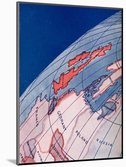 'The British Isles and Northern Europe at 6am on mid-summer day', 1935-Unknown-Mounted Giclee Print