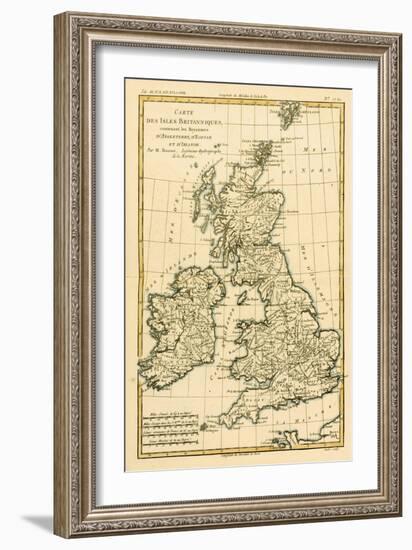 The British Isles, Including the Kingdoms of England, Scotland and Ireland, from 'Atlas De Toutes…-Charles Marie Rigobert Bonne-Framed Giclee Print