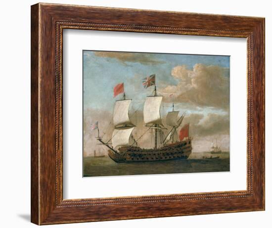 The British Man-O'-War-Willem Van De, The Younger Velde-Framed Giclee Print