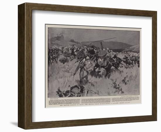 The British Mission to Kano, the British Force Withstanding a Cavalry Charge at Ugu-Frank Craig-Framed Giclee Print