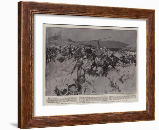 The British Mission to Kano, the British Force Withstanding a Cavalry Charge at Ugu-Frank Craig-Framed Giclee Print