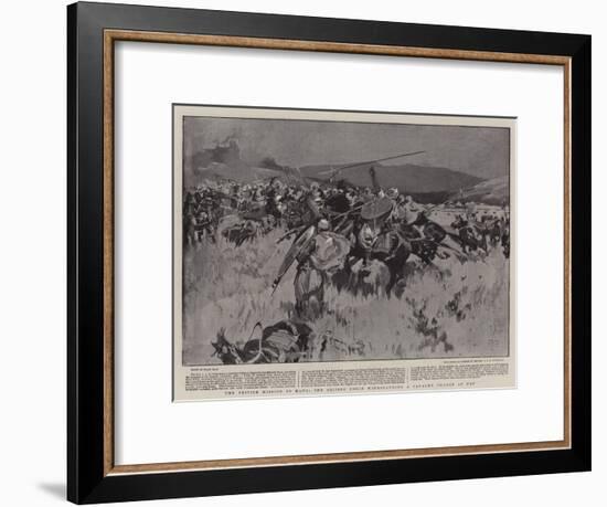 The British Mission to Kano, the British Force Withstanding a Cavalry Charge at Ugu-Frank Craig-Framed Giclee Print