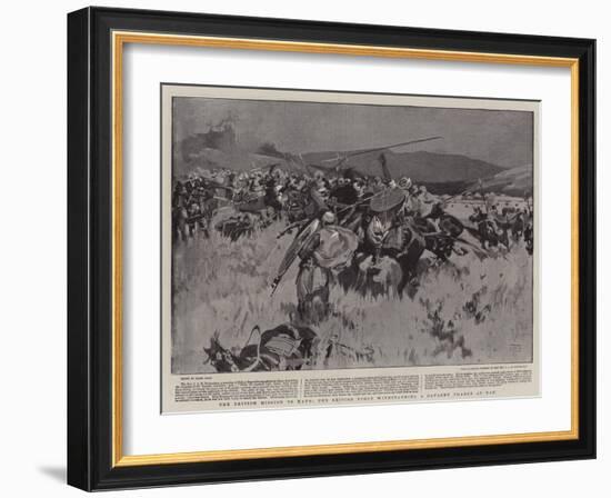 The British Mission to Kano, the British Force Withstanding a Cavalry Charge at Ugu-Frank Craig-Framed Giclee Print