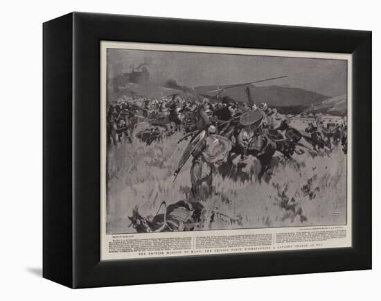 The British Mission to Kano, the British Force Withstanding a Cavalry Charge at Ugu-Frank Craig-Framed Premier Image Canvas