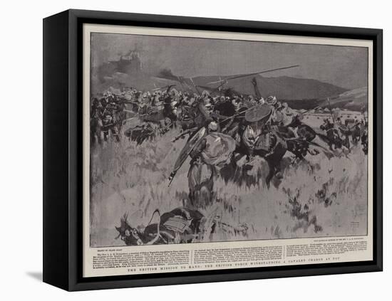The British Mission to Kano, the British Force Withstanding a Cavalry Charge at Ugu-Frank Craig-Framed Premier Image Canvas