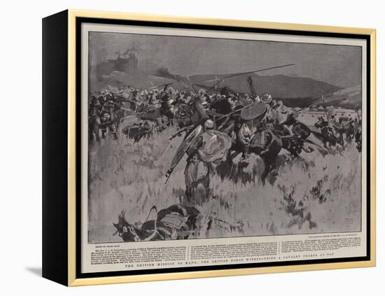 The British Mission to Kano, the British Force Withstanding a Cavalry Charge at Ugu-Frank Craig-Framed Premier Image Canvas