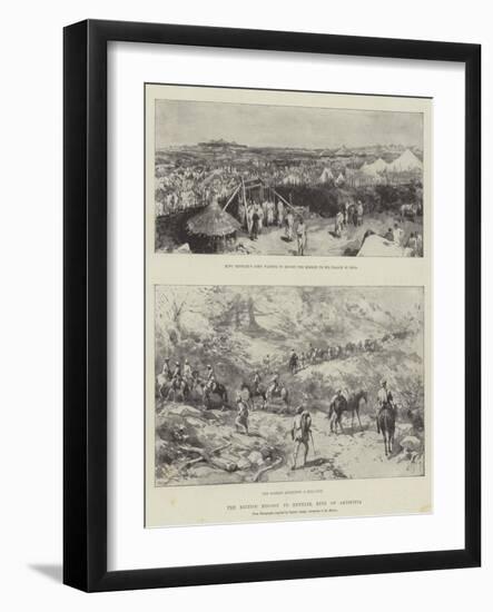 The British Mission to Menelik, King of Abyssinia-null-Framed Giclee Print