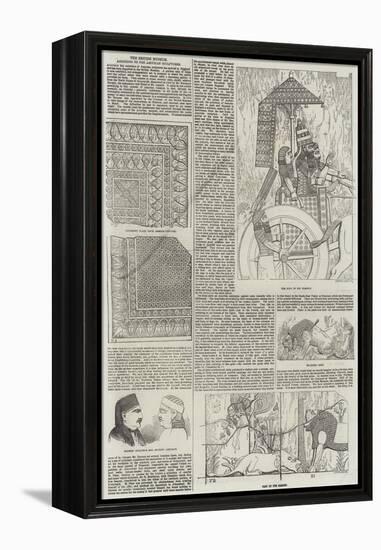 The British Museum, Additions to the Assyrian Sculptures-null-Framed Premier Image Canvas