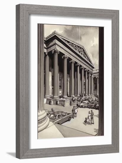 The British Museum in the 1960S-Pat Nicolle-Framed Giclee Print