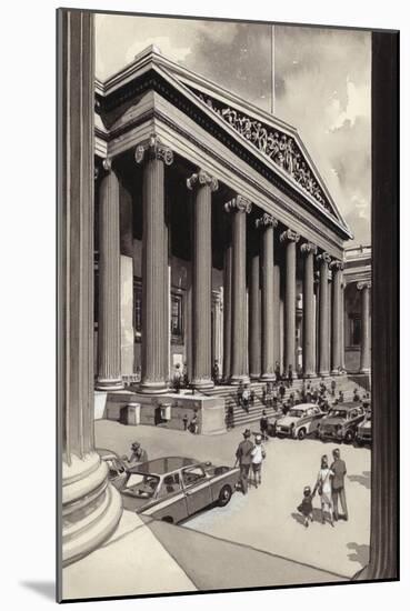 The British Museum in the 1960S-Pat Nicolle-Mounted Giclee Print