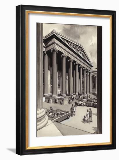 The British Museum in the 1960S-Pat Nicolle-Framed Giclee Print