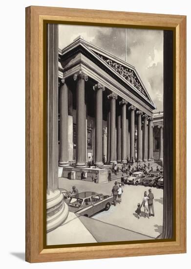 The British Museum in the 1960S-Pat Nicolle-Framed Premier Image Canvas