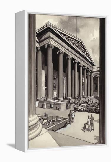 The British Museum in the 1960S-Pat Nicolle-Framed Premier Image Canvas