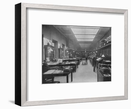 'The British Museum Print Room', c1901-Unknown-Framed Photographic Print