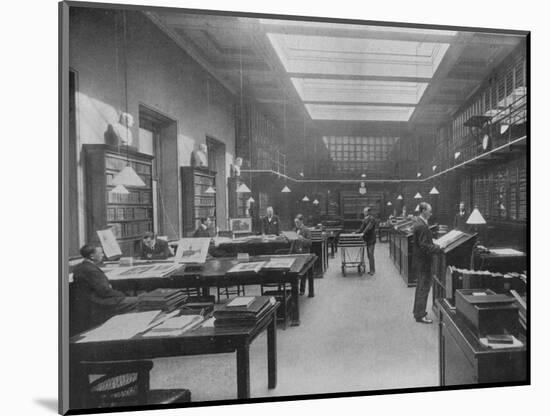 'The British Museum Print Room', c1901-Unknown-Mounted Photographic Print