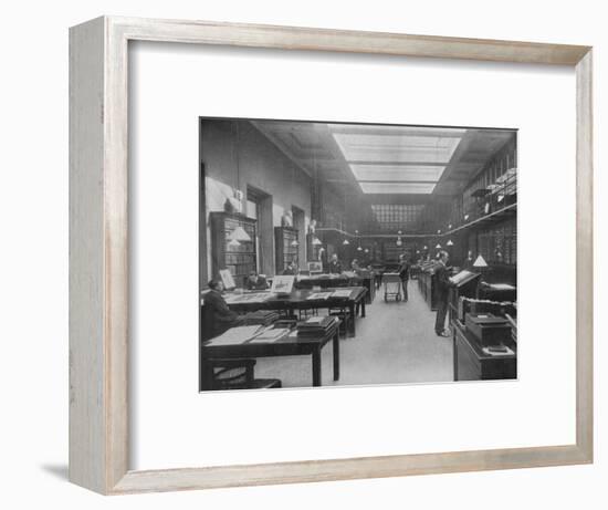 'The British Museum Print Room', c1901-Unknown-Framed Photographic Print