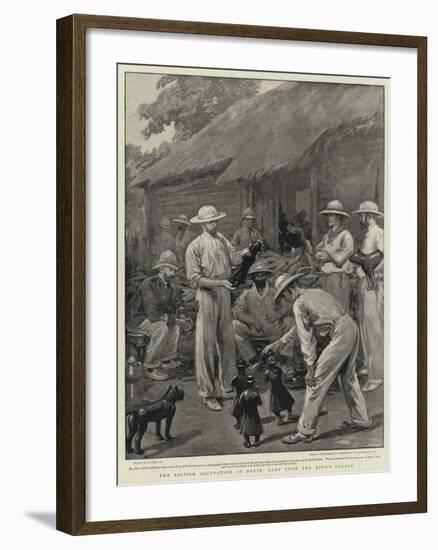 The British Occupation of Benin, Loot from the King's Palace-Joseph Nash-Framed Giclee Print