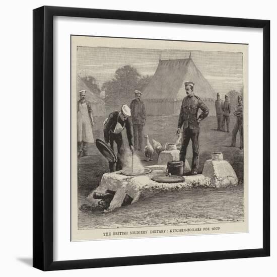 The British Soldiers' Dietary, Kitchen-Boilers for Soup-null-Framed Giclee Print