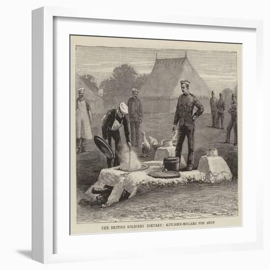 The British Soldiers' Dietary, Kitchen-Boilers for Soup-null-Framed Giclee Print