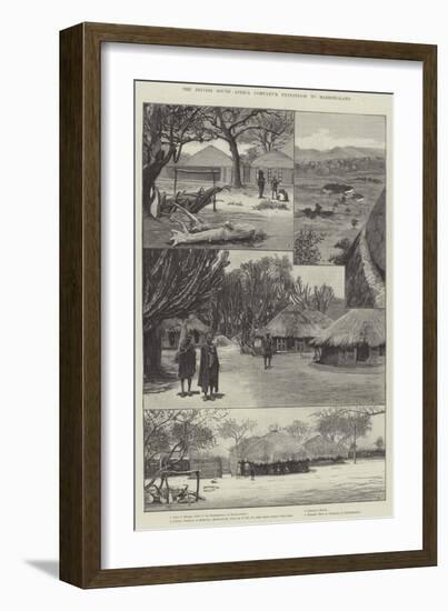 The British South Africa Company's Expedition to Mashonaland-null-Framed Giclee Print