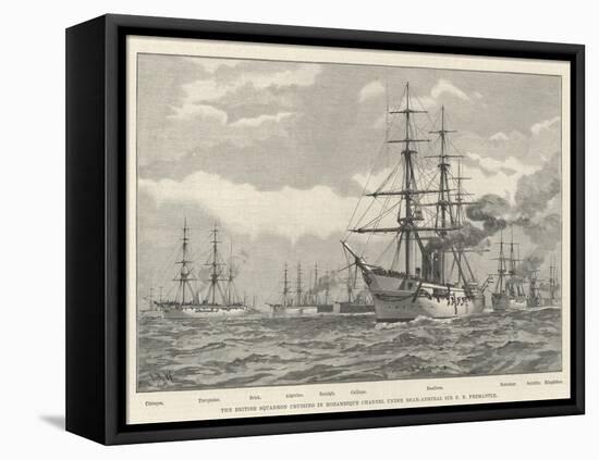 The British Squadron Cruising in Mozambique Channel under Rear-Admiral Sir E R Fremantle-null-Framed Premier Image Canvas