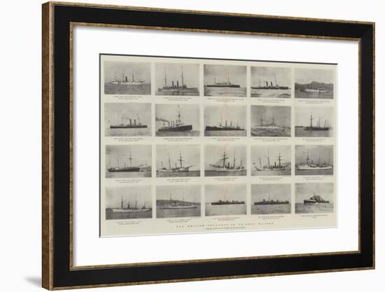 The British Squadron in Chinese Waters-null-Framed Giclee Print