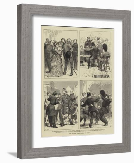 The British Volunteers in Ghent-William III Bromley-Framed Giclee Print