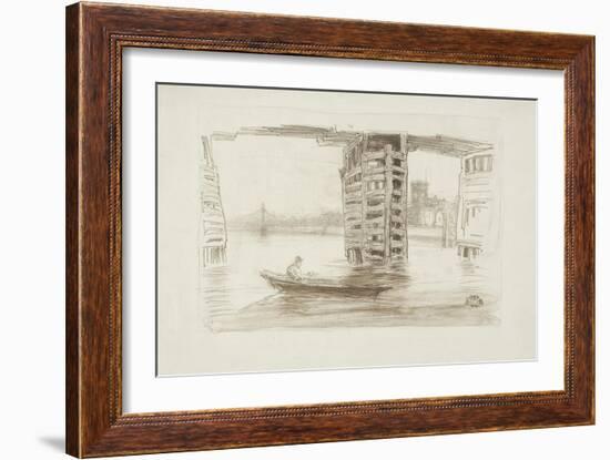 The Broad Bridge, 1878-James Abbott McNeill Whistler-Framed Giclee Print