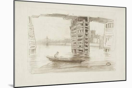 The Broad Bridge, 1878-James Abbott McNeill Whistler-Mounted Giclee Print