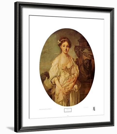 The Broken Jug-Jean-Baptiste Greuze-Framed Art Print