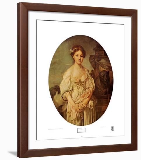 The Broken Jug-Jean-Baptiste Greuze-Framed Art Print