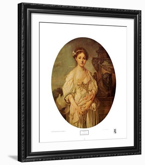 The Broken Jug-Jean-Baptiste Greuze-Framed Art Print