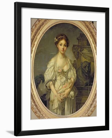 The Broken Pitcher, c.1772-73-Jean-Baptiste Greuze-Framed Giclee Print