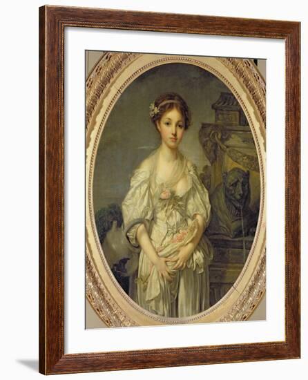 The Broken Pitcher, c.1772-73-Jean-Baptiste Greuze-Framed Giclee Print