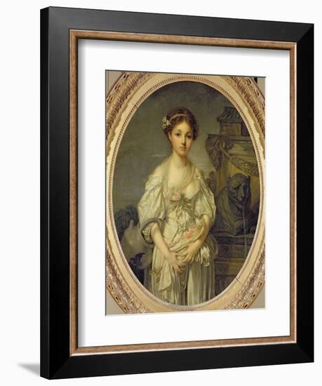 The Broken Pitcher, c.1772-73-Jean-Baptiste Greuze-Framed Giclee Print