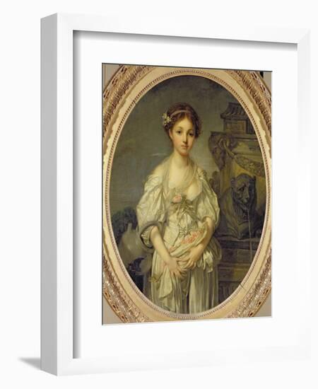 The Broken Pitcher, c.1772-73-Jean-Baptiste Greuze-Framed Giclee Print