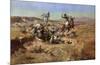 The Broken Rope-Charles Marion Russell-Mounted Art Print