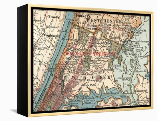 The Bronx (C. 1900)-Encyclopaedia Britannica-Framed Stretched Canvas