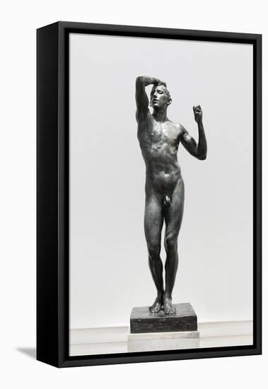 The Bronze Age, 1870 (Bronze)-Auguste Rodin-Framed Premier Image Canvas