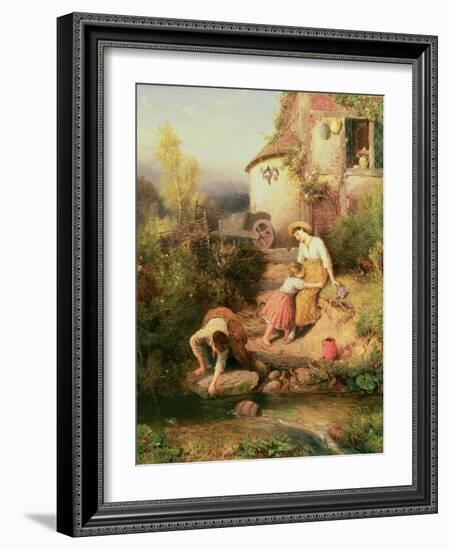 The Brook, 1874-Myles Birket Foster-Framed Giclee Print