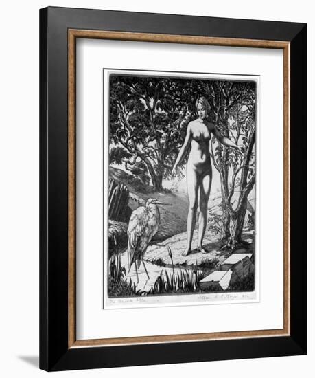 The Brook, 1930-William EC Morgan-Framed Giclee Print