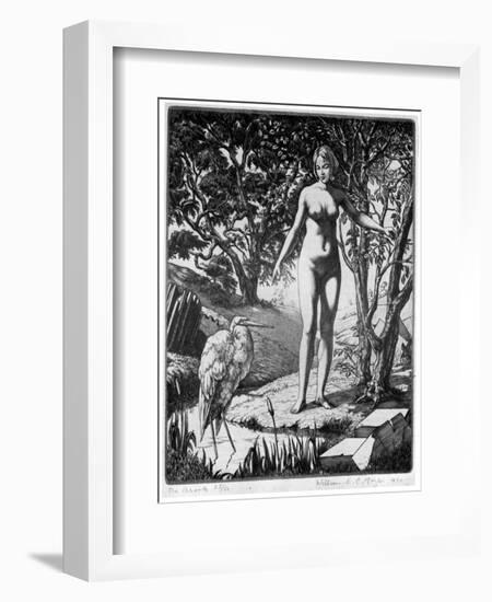 The Brook, 1930-William EC Morgan-Framed Giclee Print