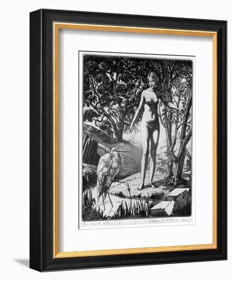 The Brook, 1930-William EC Morgan-Framed Giclee Print