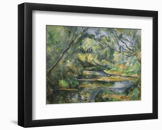 The Brook-Paul Cézanne-Framed Art Print