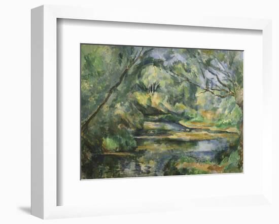 The Brook-Paul Cézanne-Framed Art Print